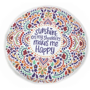 Рушник MirSon пляжний №5073 Summer Time Sunshine 150x150 см (2200003947816) зображення 1