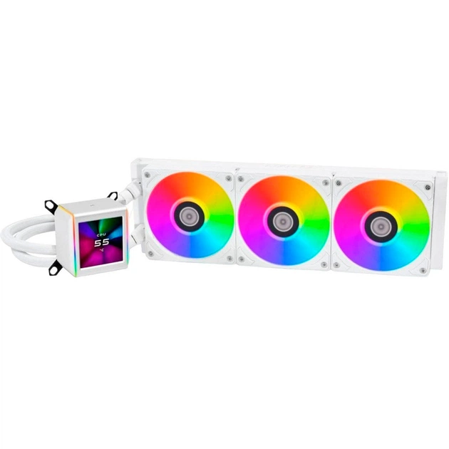 Система рідинного охолодження Lian Li Galahad II LCD, 360 White (G89.GA2ALCD36W.00) - зображення 1