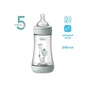 Пляшечка для годування Chicco Perfect 5 із силіконовою соскою 2+ місяців 240 мл Сіра (20223.32.40) - зменшене зображення 2