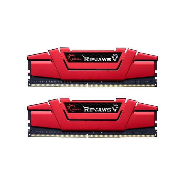 Модуль пам'яті для комп'ютера DDR4 32GB (2x16GB) 2666 MHz Ripjaws V Red G.Skill (F4-2666C19D-32GVR) - зображення 1