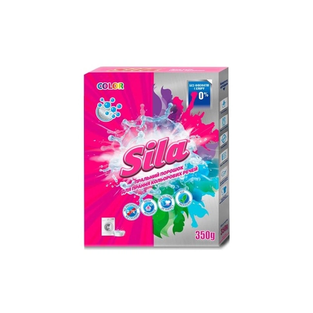 Пральний порошок Sila Color 350 г (4823107605093) - зображення 1