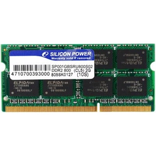 Модуль пам'яті для ноутбука SoDIMM DDR2 1Gb 800 MHz Silicon Power (SP001GBSRU800S02/*Q02) зображення 1