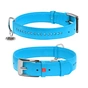 Нашийник для тварин WAUDOG Glamour з QR-паспортом, подвійний Ш 35 мм Д 46-60 см блакитний (38822) - зменшене зображення 1