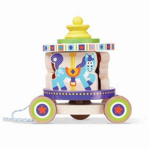 Развивающая игрушка Melissa&Doug Первая деревянная игрушка Карусель (MD13616) изображение 1
