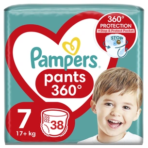 Підгузки Pampers трусики Pants Giant Plus Розмір 7 (17+ кг) 38 шт. (8006540069387) зображення 1