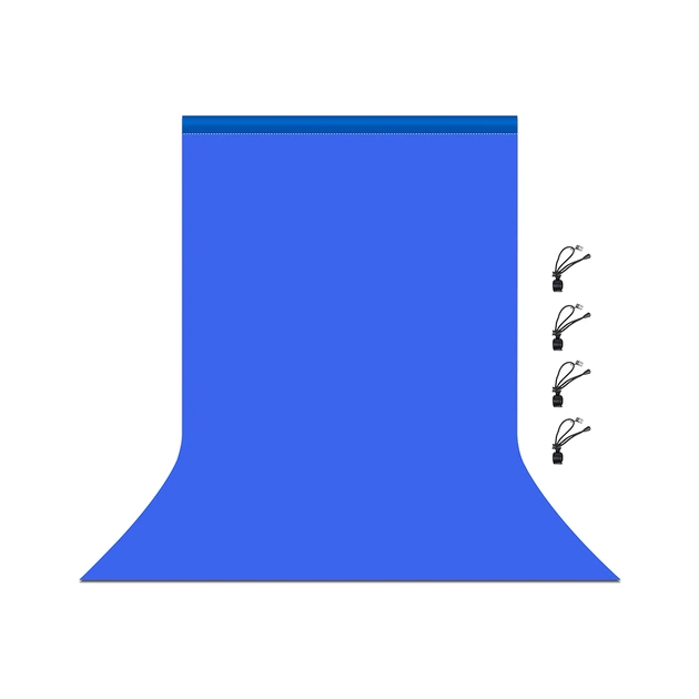 Фон Puluz PU5206L backdrop 3x6 m blue (PU5206L) - picture 1