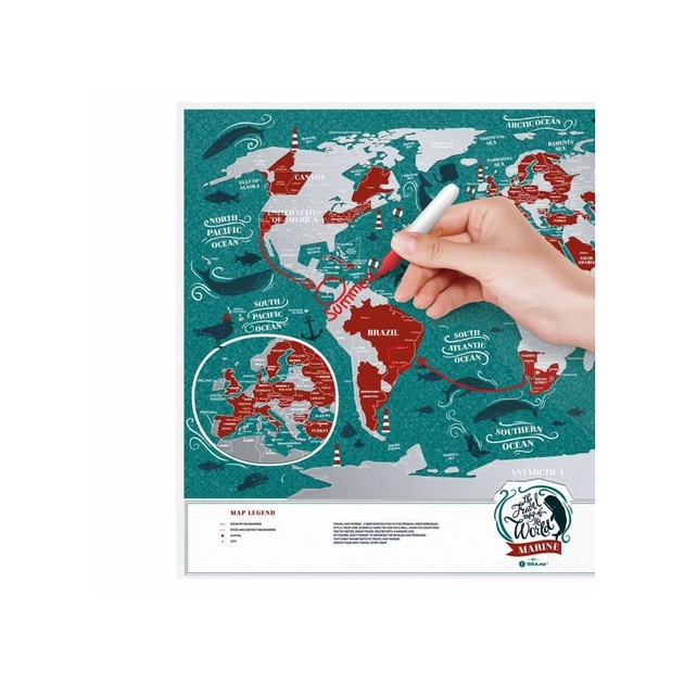 Скретч карта 1DEA.me Travel Map Marine World (13020) - изображение 6