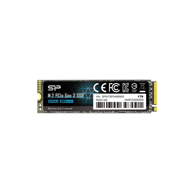Накопичувач SSD M.2 2280 1TB Silicon Power (SP001TBP34A60M28) - изображение 1