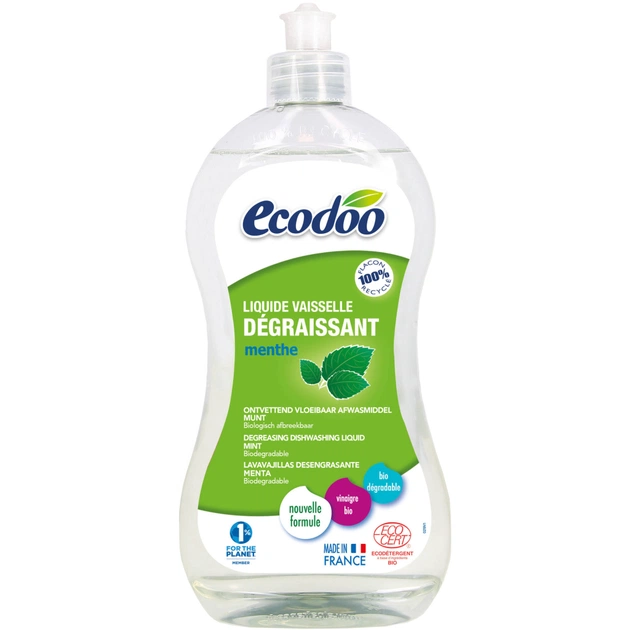 Засіб для ручного миття посуду Ecodoo М'ята 500 мл (3380380050763) - изображение 1