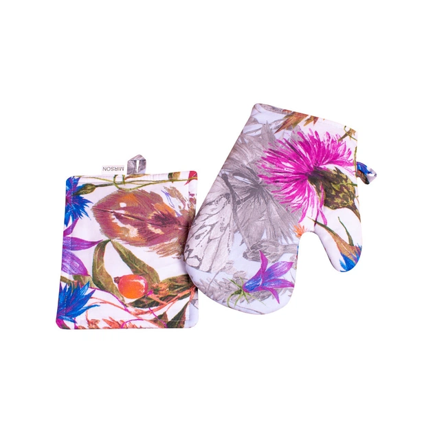 Кухонна прихватка MirSon Набір №7009 бязь прихватка 17х17 см + рукавичка-прихватка 27х17 см (2200006772767) - picture 1