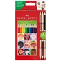 Карандаши цветные Faber-Castell Children of the World 12 кольорів + 3 шт (511514) (32331) - уменьшенное изображение 1