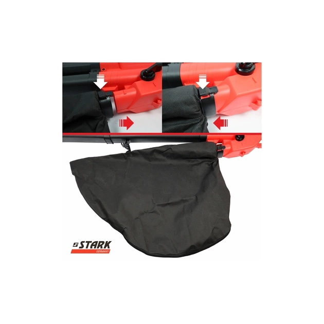 Пылесос садовый Stark LBV-30 воздуходувка-пылесос, 3000Вт, 75м/с, 40л (330012100) - изображение 8