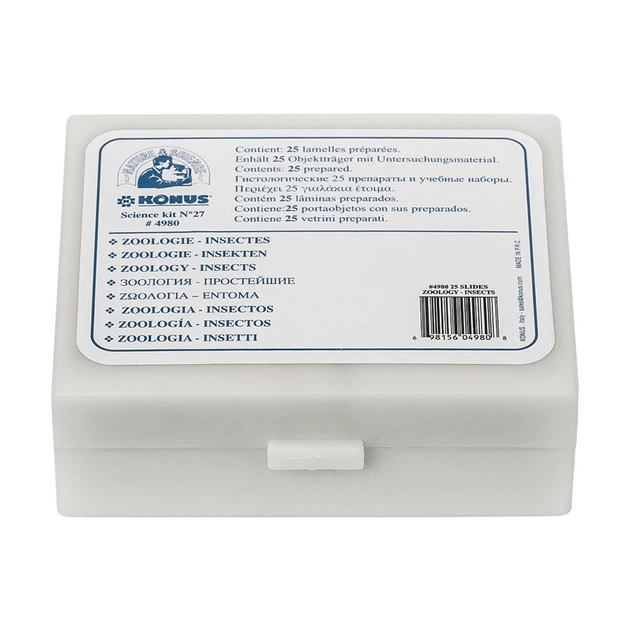 Набір мікропрепаратів Konus Загальна Біологія Зоологія, хребетні, включно зі ссавцями 25 шт (4978) - picture 4
