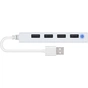 Концентратор Speedlink SNAPPY SLIM USB Hub, 4-Port, USB 2.0, Passive, White (SL-140000-WE) - зменшене зображення 2