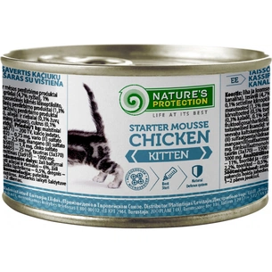 Консерви для котів Nature's Protection Kitten Starter Mousse Chicken 200 г (KIK45515) зображення 1