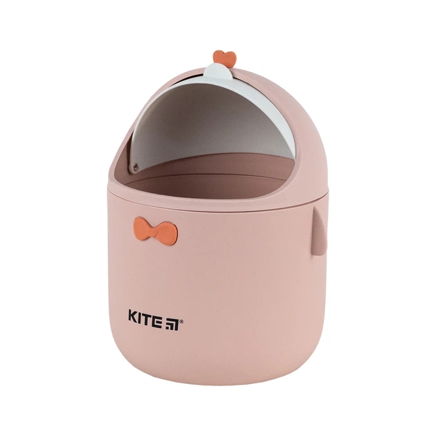 Кошик для паперів Kite Настільний контейнер для сміття, персиковий (K24-010-2) - picture 3