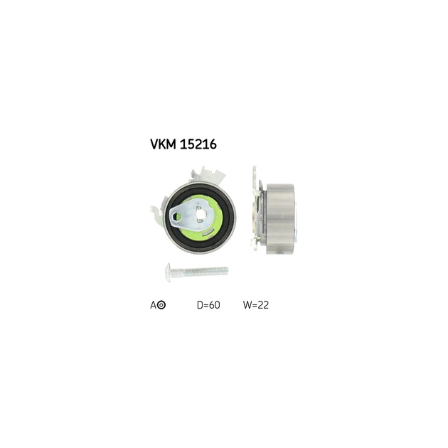 Ролик натягувача ременя SKF VKM 15216 - зображення 1