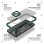 Чохол до мобільного телефона Armorstandart Frosted Matte Xiaomi Redmi Note 13 5G Dark Green (ARM71882) - зменшене зображення 2
