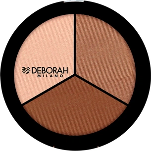 Пудра для обличчя Deborah Trio Contouring Pallette 01 - Light/Rose Skins (8009518285062) зображення 1