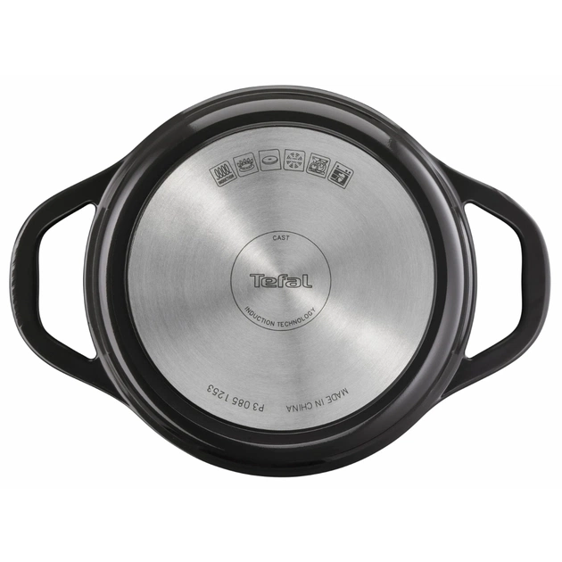 Каструля Tefal Air, з кришкою, 3.1л, алюміній, чорний (E2554404) - picture 2