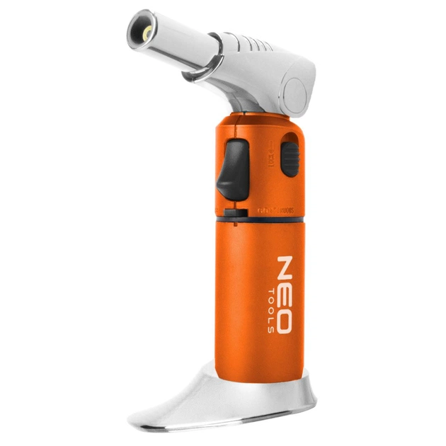 Газовий паяльник Neo Tools поворотний, п’єзозапалювання, 1350°C, об’єм 7.8г, 340г (19-904) - picture 1