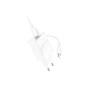 Зарядний пристрій BOROFONE USB-C PD20W + cable USB-C to Lightning white (6941991111419) - зменшене зображення 4