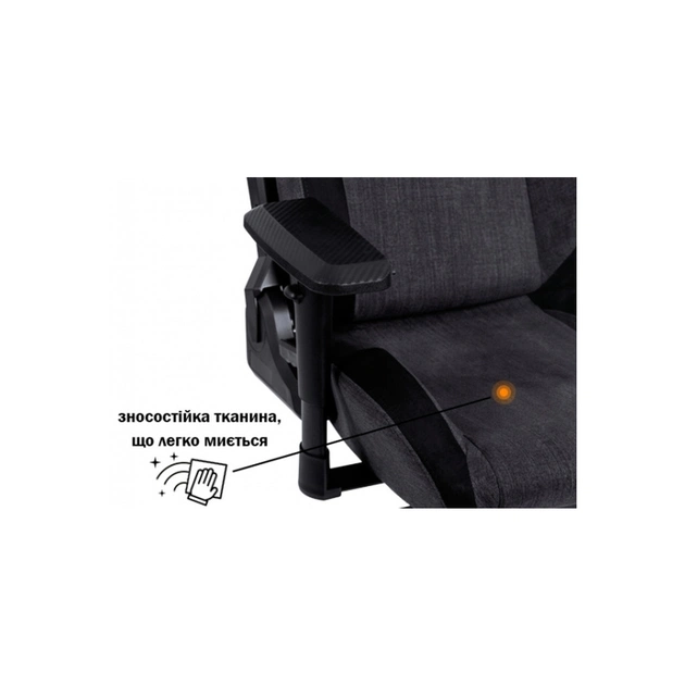 Крісло ігрове GT Racer X-8005 Dark Gray/Black Suede - зображення 7