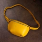 Сумка Shvigel Шкіряна бананка Жовта (16377) - зменшене зображення 10