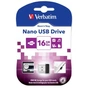 USB флеш накопичувач Verbatim 16GB Store 'n' Stay Nano Black USB 2.0 (97464) - зменшене зображення 2