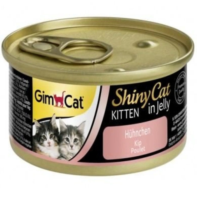 Консерви для котів GimCat Shiny Kitten Для кошенят з куркою 70 г (4002064413341) - зображення 1