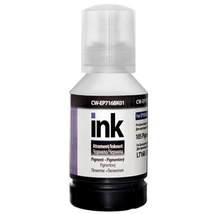 Чорнило ColorWay Epson L7160/7180 140мл Black Pigmented (CW-EP716BK01) зображення 1