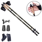 Палиці для скандинавської ходи PowerPlay 9108 Sisu Black/Gold 80-135 см (PP_9108_Sisu) - уменьшенное изображение 2
