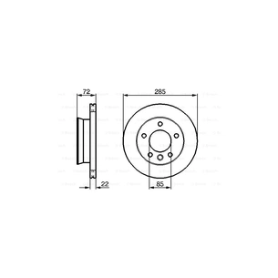 Гальмівний диск Bosch 0 986 479 212 зображення 1