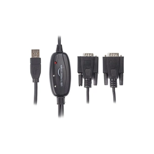 Перехідник USB 2.0 to 2хCOM (9+25pin) 1.4m Viewcon (VE591) зображення 1