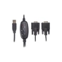 Перехідник USB 2.0 to 2хCOM (9+25pin) 1.4m Viewcon (VE591) - зменшене зображення 1