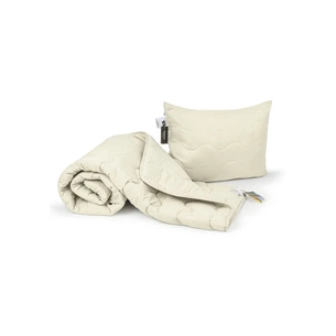 Ковдра MirSon Набір бавовняний №1707 Eco Light Creamy 140х205 + подушка (2200002656214) зображення 1
