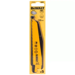 Полотно DeWALT пиляльне біметалеве, швидкий пропил, 152 мм, 6 TPI, 5 шт (DT2359) зображення 1