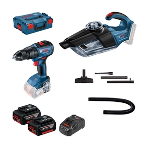 Набір електроіструментів Bosch 18V GSR 18V-50, GAS 18V-1, 2x5Ah, кейс (0.615.990.M44) изображение 1