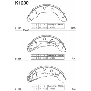 Гальмівні колодки KASHIYAMA K1230 зображення 1