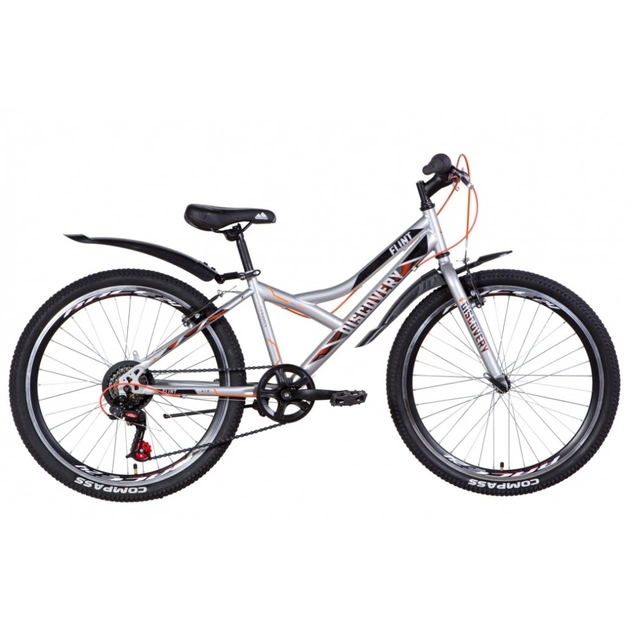 Велосипед Discovery 24" FLINT Vbr рама-13" 2021 Silver (OPS-DIS-24-223) - изображение 1