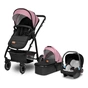 Коляска Lionelo 3 в 1 Amber Pink Rose (LO-AMBER PINK ROSE (3in1)) - зменшене зображення 5