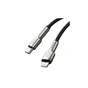 Дата кабель USB-C to Lightning 0.25m 20W Cafule Series Meta black Baseus (CATLJK-01) - зменшене зображення 4