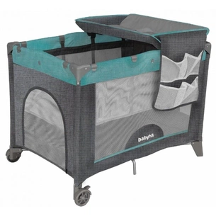 Дитячий манеж BabyHit H27-2A18 Grey з пеленальним столиком (71711) зображення 1