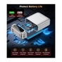 Батарея універсальна Choetech 10000mA, 22.5W, PD, QC, silver (B860-CCSL) - зменшене зображення 7