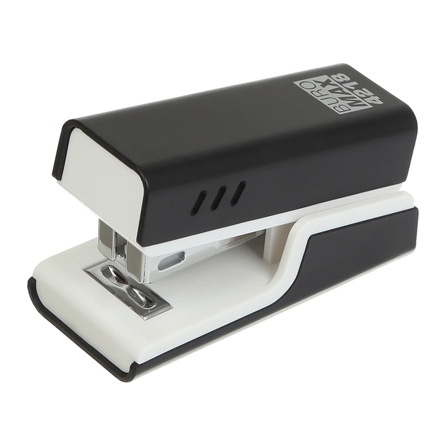 Степлер Buromax пластиковий МІНІ, 20 аркушів, (скоби №24; 26), 67,4 х 32,2 х 43,1 мм, чорний (BM.4218-01) - picture 2