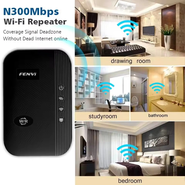 Точка доступу Fenvi FWD-R616U Black Wi-Fi Repeater - picture 6
