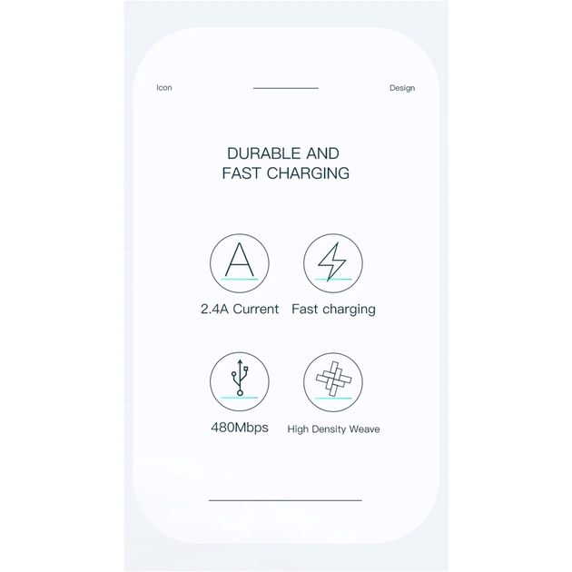 Дата кабель USB 2.0 AM to Micro 5P 1.0m 3A black Essager (EXCM-LS01) - picture 9