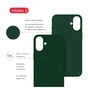 Чохол до мобільного телефона Intaleo SoftShell Apple iPhone 16 Plus Dark Green (1283126609237) - зменшене зображення 4