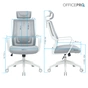Офісне крісло OfficePro Harmony OC310-W-LG-LG (OC310-W-LG-LG) - зменшене зображення 10