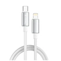 Дата кабель USB-C to Lightning 1.0m PD30W zinc alloy braided white ColorWay (CW-CBPDCL098-WT) - уменьшенное изображение 1